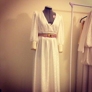 Hmong Wedding long dress with embroidery sleeve belt
